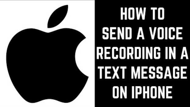 Video How to Send a Voice Recording in a Text Message on iPhone auf Deutsch