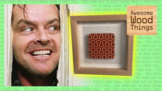 Video DIY Wood Frame for Art Deco Pattern from The Shining (Giveaway!) auf Deutsch