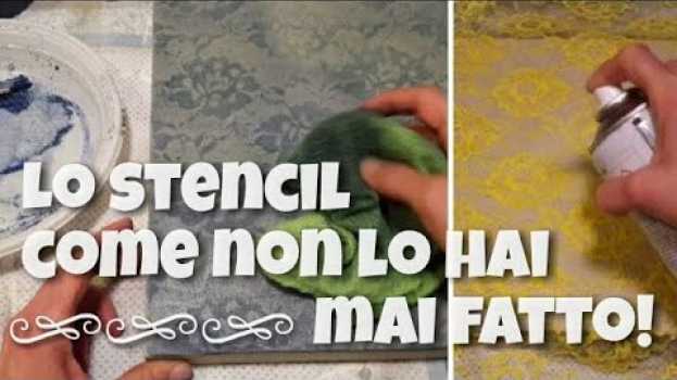 Video Come decorare le superfici con uno scampolo di pizzo e spray adesivo em português