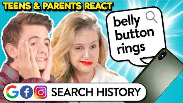 Video Teens & Parents React To Each Other's Search History (Google, Facebook, Instagram)   türkçe