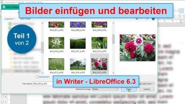 Video Bilder einfügen und bearbeiten Teil 1 - in Writer, LibreOffice 6.3 (German/Deutsch) po polsku