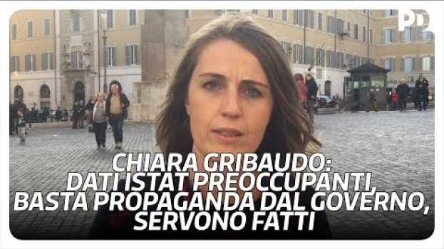 Video Chiara Gribaudo: i dati Istat sono preoccupanti, basta propaganda dal governo, servono fatti in English