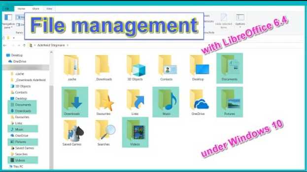 Video File management with LibreOffice 6.4 on Windows 10 su italiano