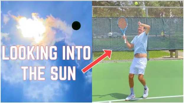 Video What You Can Do to Make Looking Into The Sun Less Painful When Playing Tennis em português
