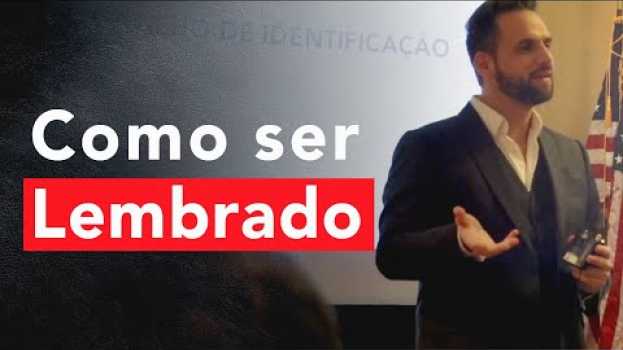 Video Como Ser Lembrado | Pedro Superti su italiano