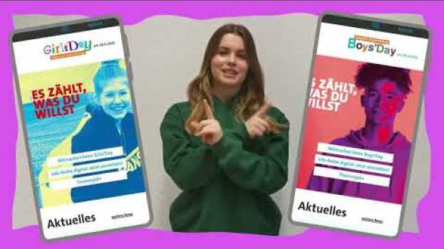 Video Wie kann ich als Schülerin oder Schüler am Girls'Day oder Boys'Day teilnehmen? in English