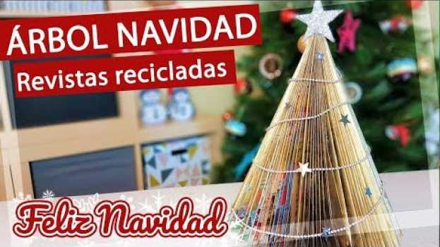 Video 🎄 Cómo hacer un árbol de Navidad reciclando una revista   türkçe