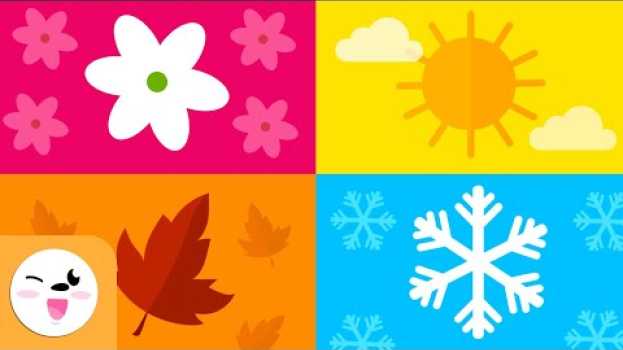 Video Le stagioni dell’anno per bambini - Quali sono le stagioni? - Primavera, Estate, Autunno e Inverno em português