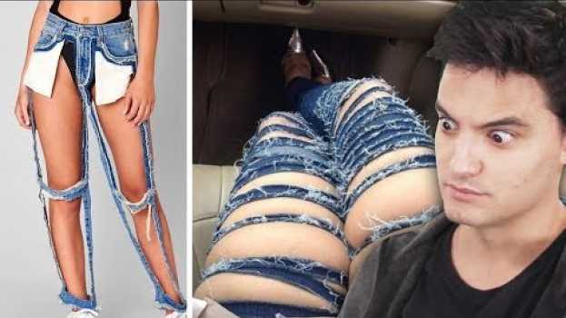 Видео Tendências de moda bizarras que estão fazendo sucesso! [+10] на русском