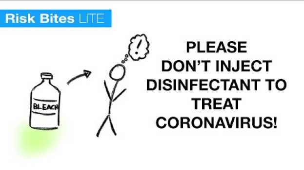 Video Don't treat coronavirus by injecting disinfectant - it could kill you! auf Deutsch