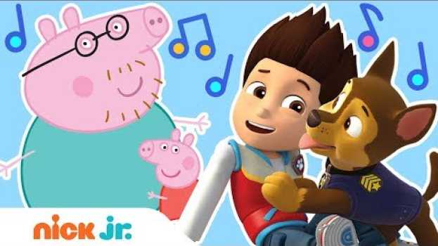 Video Love Your Family Song w/ Friends from PAW Patrol & Peppa Pig! | Stay Home #WithMe | Nick Jr. em português
