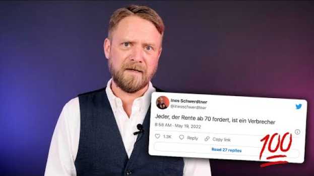 Video Rente mit 70? Wer so etwas fordert, ist ein Verbrecher. su italiano