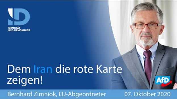 Video Dem Iran die rote Karte zeigen! - Bernhard Zimniok (AfD) in English