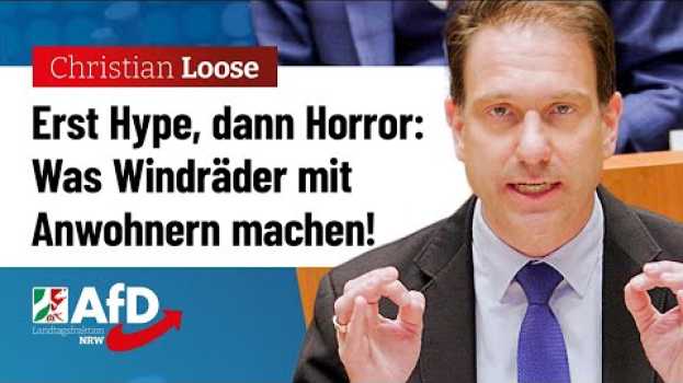 Video Windräder: Erst Hype, dann Horror für Anwohner! – Christian Loose (AfD) en français