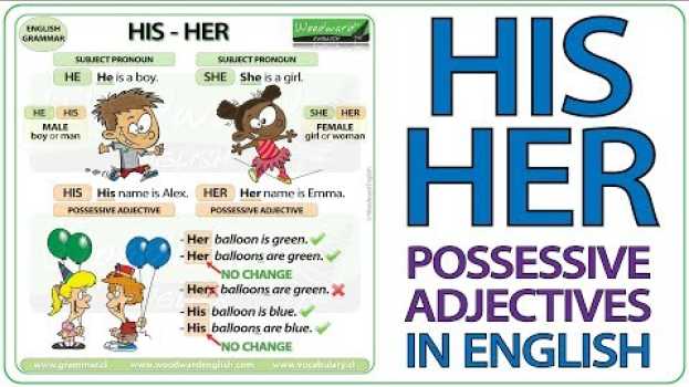 Video HIS - HER - Possessive Adjectives - Basic English Lesson auf Deutsch