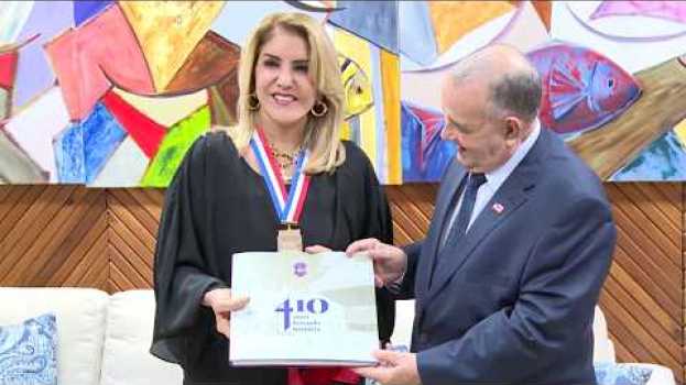 Video Presidente do TRT5 é agraciada com medalha dos 410 anos do TJ-BA in English