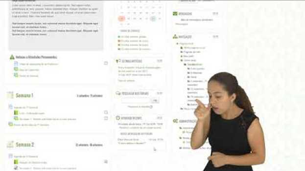 Video Tutorial Moodle: Gerencie seus estudos [Libras] in English