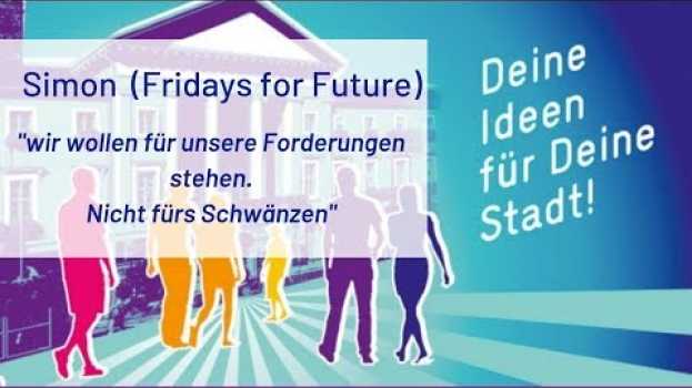 Video Simon über Photovoltaik und seine Ziele bei #fridaysforfuture - JuKo 2019 in English