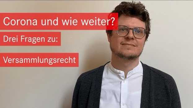 Видео Corona und wie weiter? Niklas Schrader zu Versammlungsrecht на русском