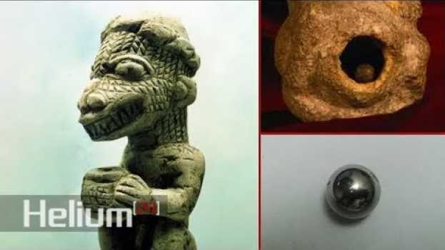 Video Descubren figuras humano-reptil de hace 17,000 años con esferas de cromo perfectas en su interior auf Deutsch