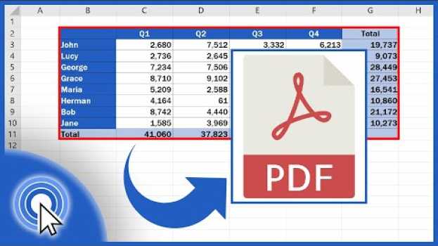 Video How to Convert an Excel File into PDF auf Deutsch