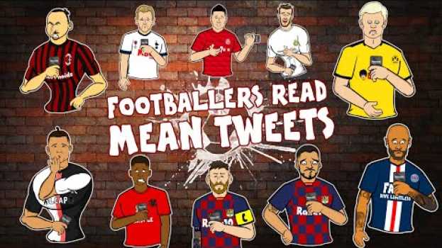 Video 😥Footballers Read Mean Tweets😥 Ronaldo Zlatan Messi Neymar & more! Frontmen Season 1.9 po polsku