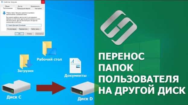 Video Как перенести папку Загрузки, Документы, Изображения, Рабочий стол на другой диск   türkçe