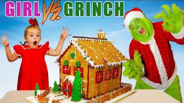 Video Girl vs Grinch! Will She Save Christmas? Kids Fun TV em português