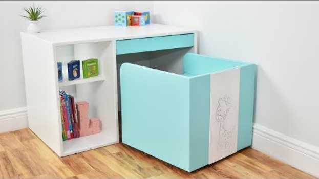 Видео Crea Un Escritorio y Silla Moderna Para Niños! - Hazlo Tu Mismo! на русском