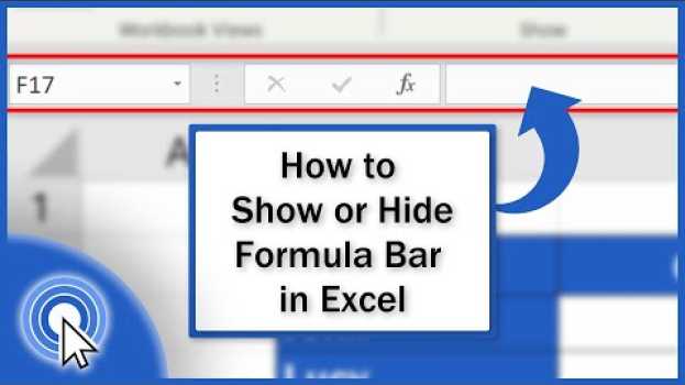 Video How to Show or Hide the Formula Bar in Excel (Quick and Easy) en español