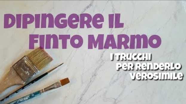 Video Dipingere il finto marmo: i trucchi per renderlo verosimile. en español