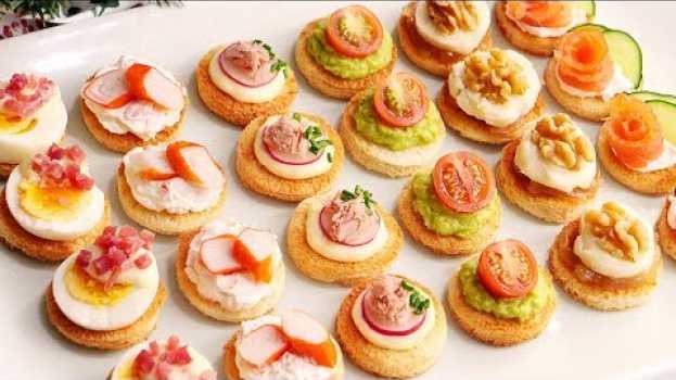 Video Canapés muy fáciles y económicos para Navidad   türkçe