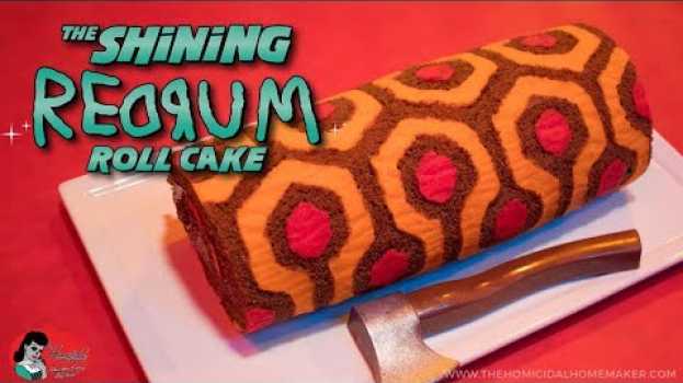 Video Let's Bake a Horror Cake: The Shining-inspired REDRUM Patterned Roll Cake po polsku
