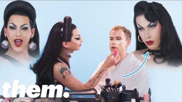 Video Tommy Dorfman Gets A Drag Makeover From Violet Chachki | Drag Me | them. en español