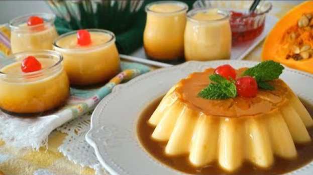 Video Flan de calabaza sin huevo. ¡MUY CREMOSO! in English
