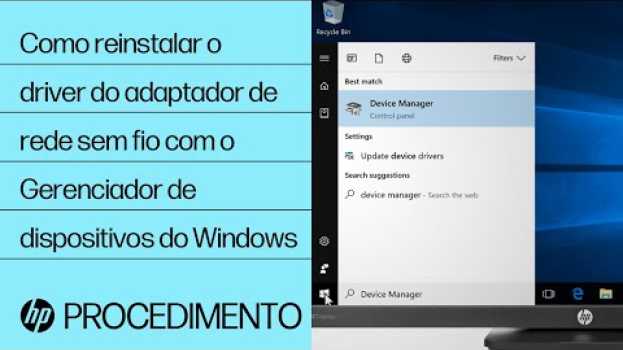 Video Como reinstalar o driver do adaptador de rede sem fio com o Gerenciador de dispositivos do Windows en español