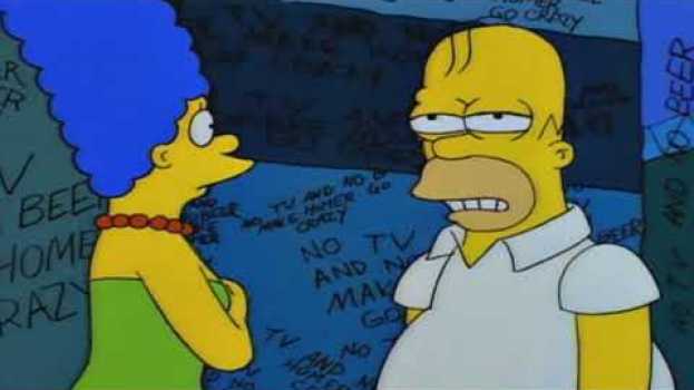 Видео Pas de télé, pas de bière, ça rend Homer... на русском