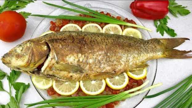 Video Сазан ( Карп ) в духовке с овощами. Сочный и тающий во рту / Carp in the oven. Eng sub   türkçe
