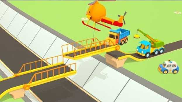 Video I veicoli da lavoro ed il ponte levatoio! - Cartoni animati per bambini auf Deutsch