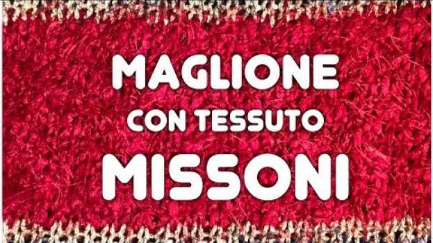 Видео Tutorial: un modello semplice con stoffa Missoni | DIY | fare un maglione a collo alto in poco tempo на русском