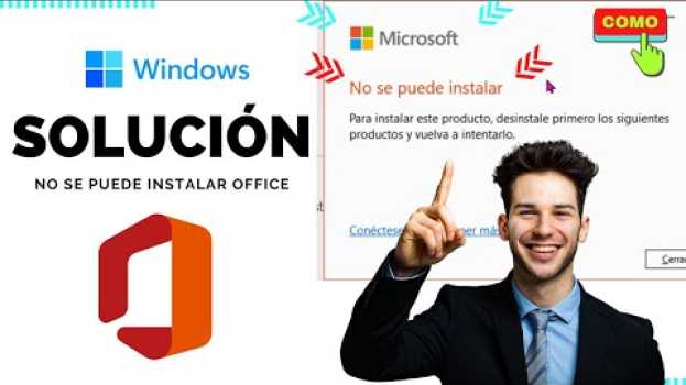Video Soluciónar No se puede instalar Office desinstala estos programas, pero ya están desinstalados. 2022 su italiano