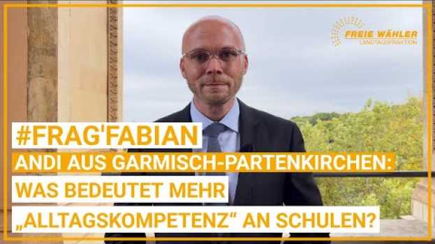 Video #FRAGFABIAN Spezial mit Kultusminister Prof. Dr. Michael Piazolo en français