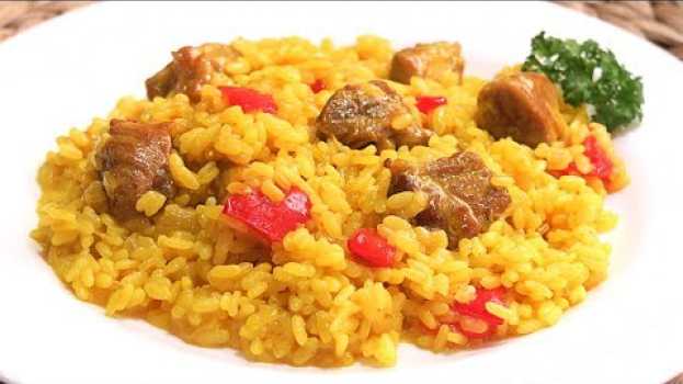 Video Arroz con Carne de Cerdo | Receta muy Fácil y Rápida! in English