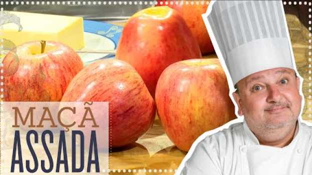 Video MAÇÃ ASSADA COM SORVETE DE CREME | ERICK JACQUIN en français