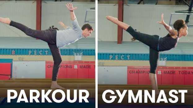Video Parkour Experts Try to Keep Up With Gymnasts | SELF en español