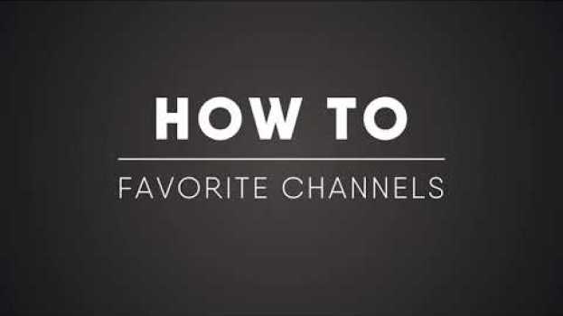 Video How to: Favorite channels on Roku po polsku