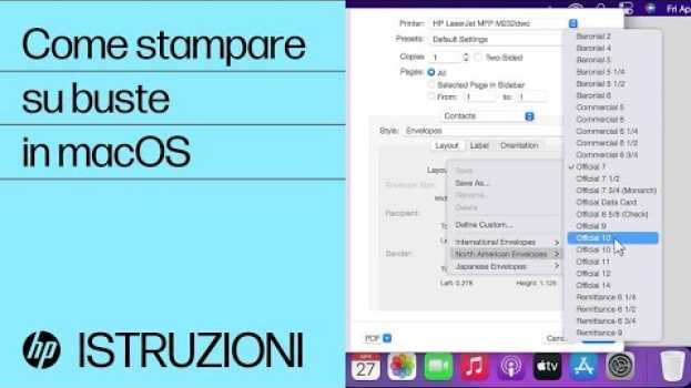 Video Come stampare su buste in macOS | Stampanti HP | HP em português