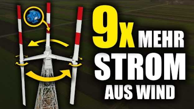 Video Neues Super-Windrad aus Niedersachsen in Betrieb! Vertikale Achse! en español