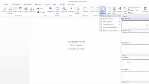 Video Adding an APA running head and page numbers in Word en español