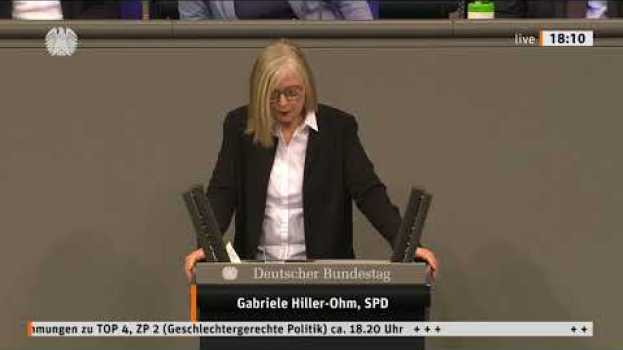 Video Rede von Gabriele Hiller-Ohm zu geschlechtergerechter Politik en español